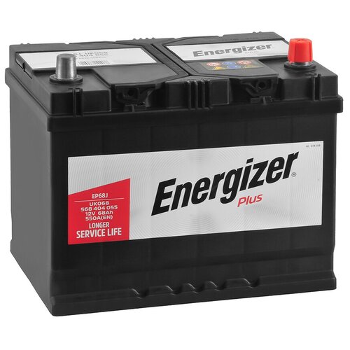 Аккумулятор Energizer Plus EP68J 68 Ач 550А обр. пол.