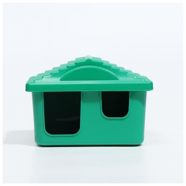 Домик для грызунов "Мини", 11 х 8 х 7 см, зеленый микс - фотография № 9