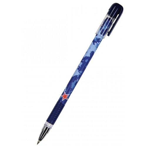 Ручка шариковая BrunoVisconti, 0.5 мм, синий, MagicWrite «Милитари. Звезда», Арт. 20-0240/37 набор brunovisconti из 4 х шариковых ручек 0 5 мм синий magicwrite милитари арт 20 0240 4 4