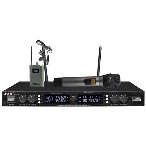 Радиомикрофон BKR KX-D3840 два ручных два петличных 4070500₽