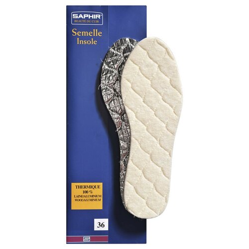 Saphir Стельки Semelle Insolle THERMIQUE 100% LAINE ALUMINIUM, р.41