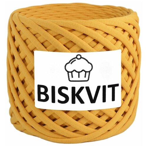 Трикотажная пряжа Biskvit ( горчица ) 1 шт. трикотажная пряжа biskvit тёмно зелёный 1 шт