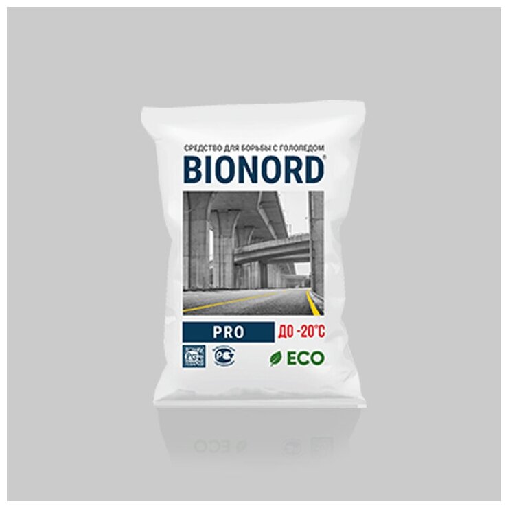 Противогололедный материал Бионорд Pro (Хлористый калий, t до -20 С°, в грануле, 23кг.) - фотография № 5