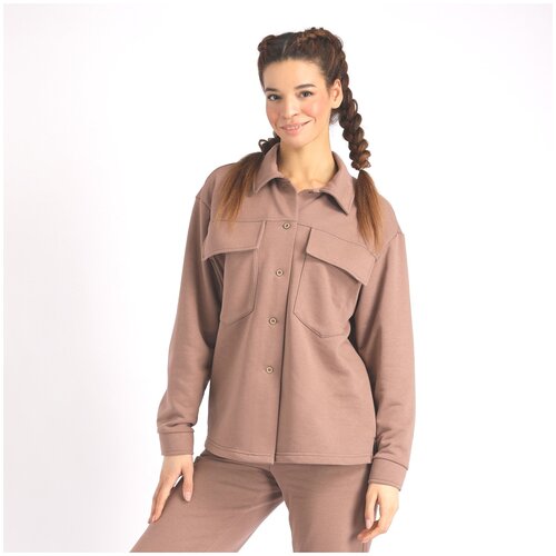 фото Рубашка спортивная женская, размер 42-44, коричневая argo classic