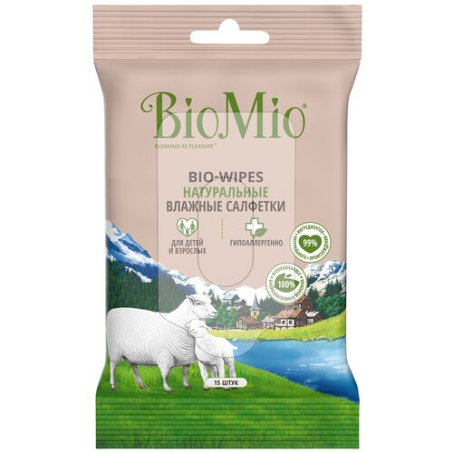 BioMio Влажные салфетки BIO-WIPES, 15 шт.