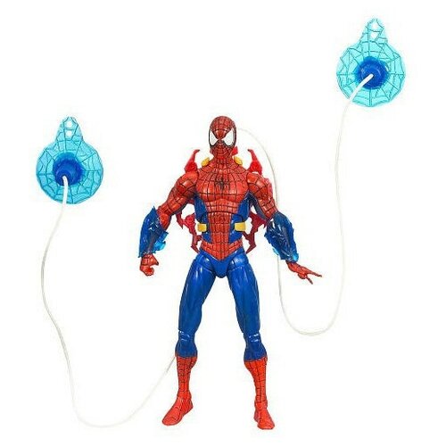фигурка с аксессуарами человек паук spiderman 15 см Фигурка Человек паук - Spiderman swing or stick zipline