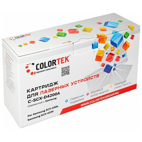 Картридж Colortek Samsung SCX-4200A картридж galaprint scx d4200a для лазерного принтера samsung scx 4200 scx 4220 совместимый