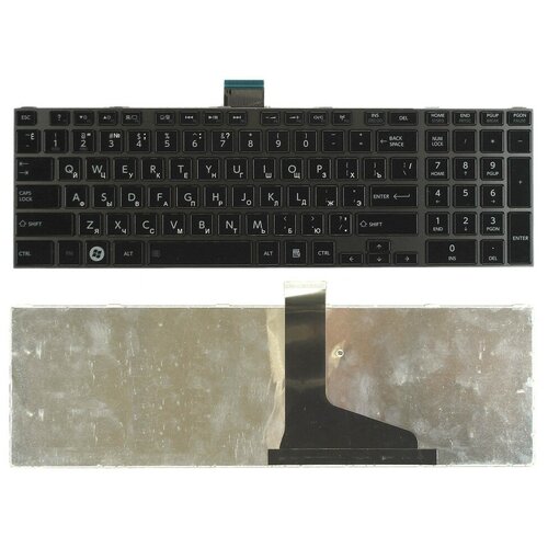 Клавиатура для ноутбука Toshiba L850 L875 L870 L855 черная c черной рамкой 988₽