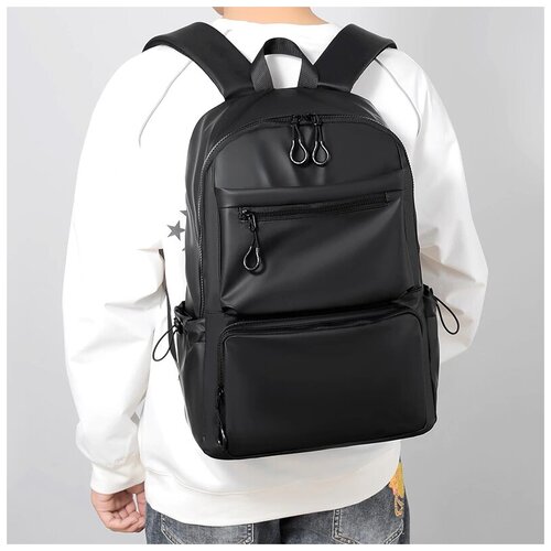 Городской рюкзак мужской , школьный рюкзак для ноутбука, черный