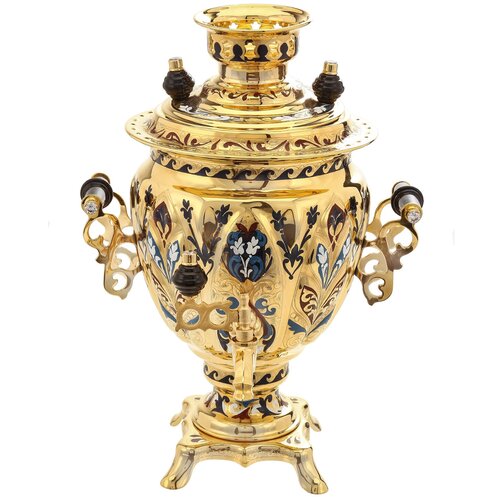 Самовар электрический позолоченный 