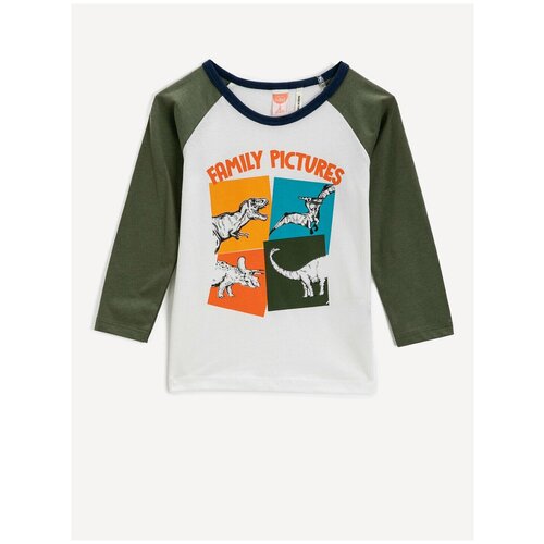 фото Лонгслив koton babyboy, 2kmb18008ok, цвет: ecru, размер: 9-12