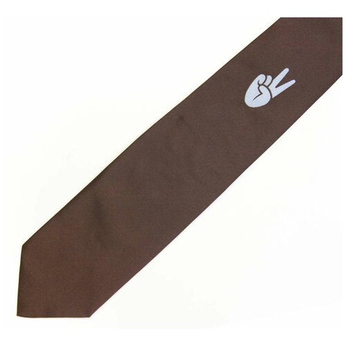 Коричневый галстук с рисунком Moschino 27816