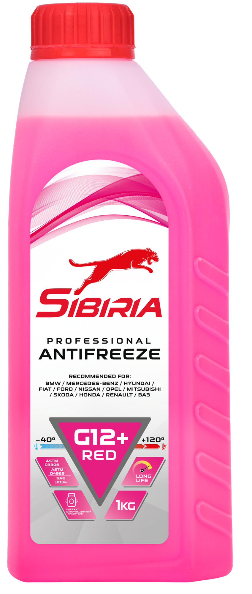 Антифриз SIBIRIA-40 G12 1кг красный