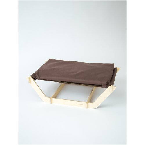 Гамак лежанка для кошек и собак мелких пород Yason Brown с подушкой (S)