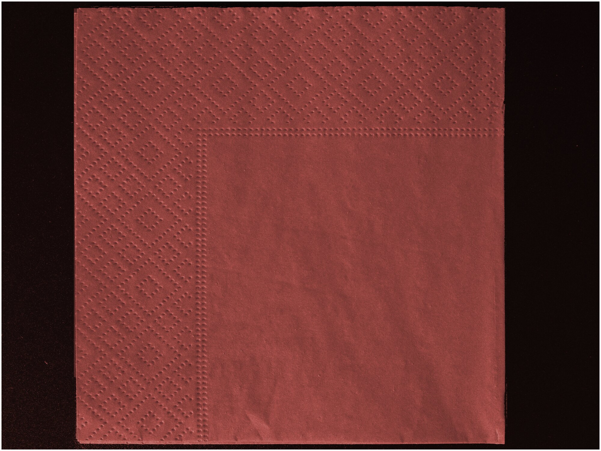 Салфетки двухслойные ZELPAPER 24х24 красные, бумажные, 250 шт, 100% целлюлоза - фотография № 2