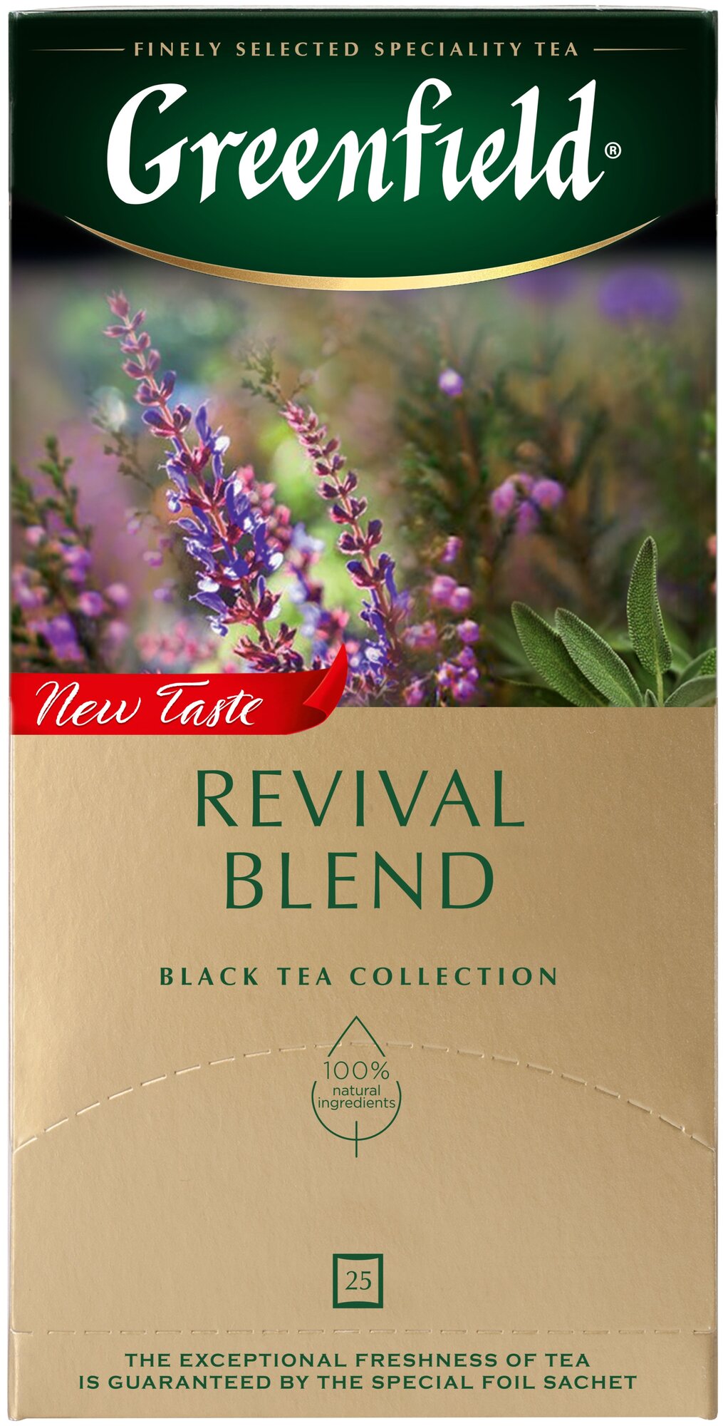 Greenfield Revival Blend (1,7гх25п)чай пак.черн с доб. - фотография № 1