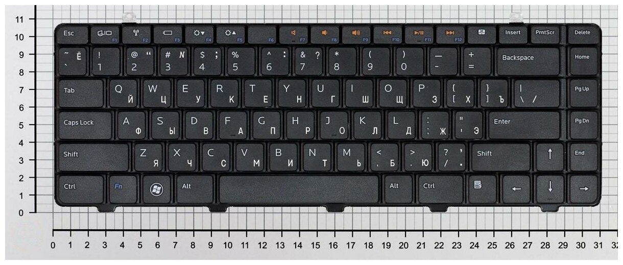 Клавиатура для ноутбука Dell inspiron 1464 русская черная