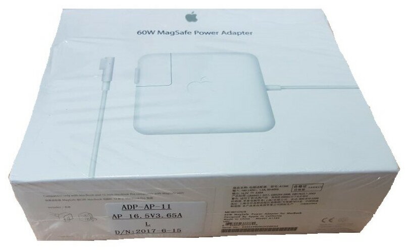 Зарядное устройство(блок питания) для Macbook A1237 A1304 A1369 A1370 A1374 14.5V 3.1A 45W (Разъем: MagSafe 1 L-shape) ORG