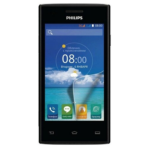 Стекло защитное гибридное Krutoff для Philips S309