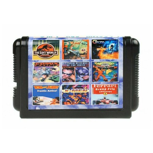 Картридж Sega Сборник 9 игр для Sega Mega Drive с Batman Revenge Joker9in1 MA904