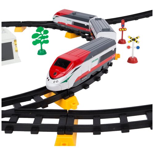 фото Железная дорога скоростной экспресс (длина полотна 396 см, на батарейках) - lq-2936a-12 cs toys