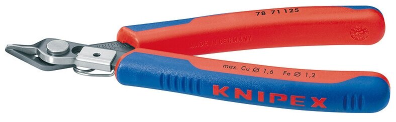 Бокорезы KNIPEX KN-7871125 Electronic Super Knips® прецизионные, нерж., 125 мм - фотография № 3