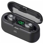 Bluetooth наушники вкладыши с микрофоном GAL TW-2400, TWS, V5, беспроводная мобильная гарнитура, черные - изображение