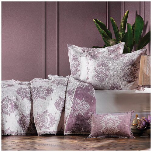 ZEBRA CASA Покрывало Damask Цвет: Фиолетовый (250х260 см)