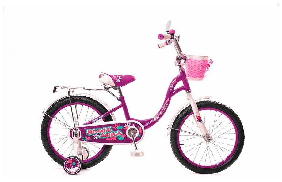 Велосипед детский двухколесный Black Aqua 14" Camilla KG1417 малиновый