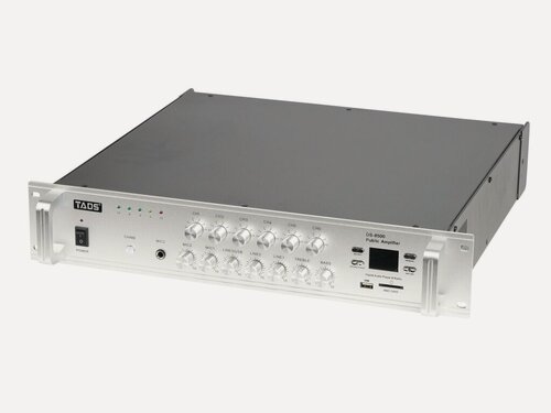 Изображение товара DS-8500 Усилитель мощности трансляционный, 500Вт, Bluetooth, MP3-плеер, USB-порт, слот для SD-карты и FM приемник, TADS