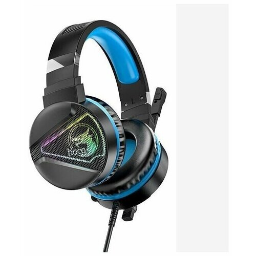 Наушники проводные накладные игровые Hoco Drift Gaming черные с синим 239900₽