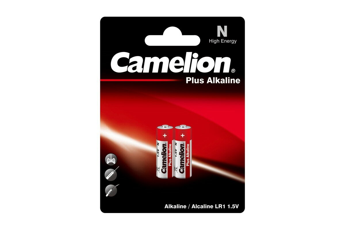 Батарейки алкалиновые 2605 Camelion R1-BP2 LR1 (тип N MN9100) 15В 750мАч 2шт