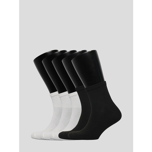 Носки VITACCI, 5 пар, размер 45-47, черный мужские зимние хлопковые носки 3 пары белые высокие носки забавные спортивные велосипедные носки уличные трендовые мужские носки чулочн