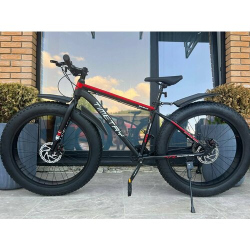 Велосипед фэтбайк Fatbike Richiesto тт089 26колеса Спортивный Вездеход подростковыйвзрослый Унисекс серо-красный 2530000₽
