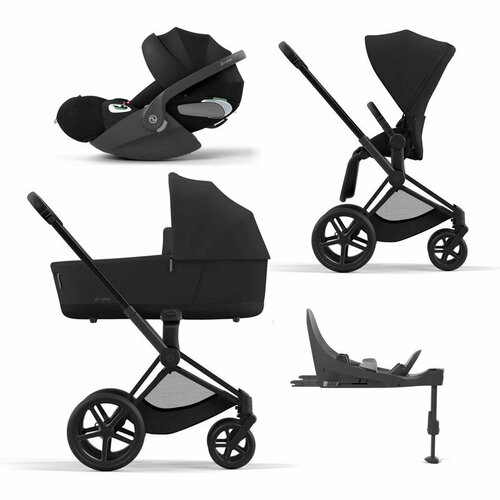 фото Cybex priam iv коляска 4 в 1, шасси iv matt black/sepia black