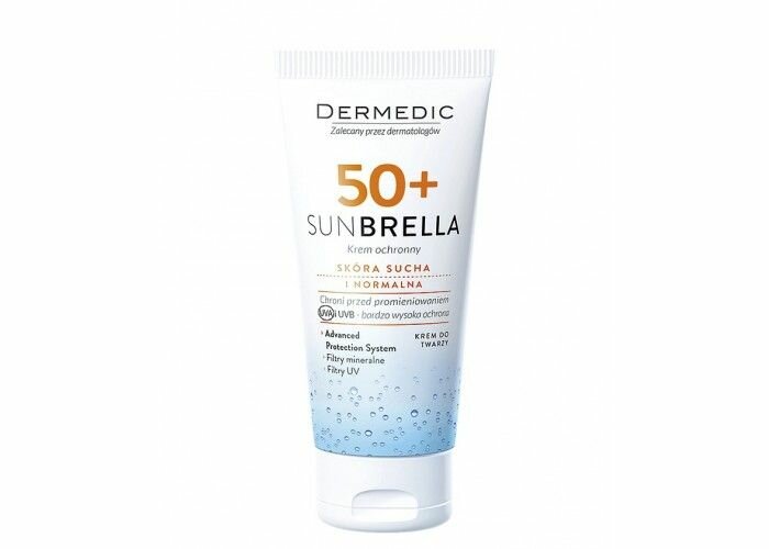 Dermedic Солнцезащитный крем SPF 50+ для сухой и нормальной кожи 50 г (Dermedic, ) - фото №3