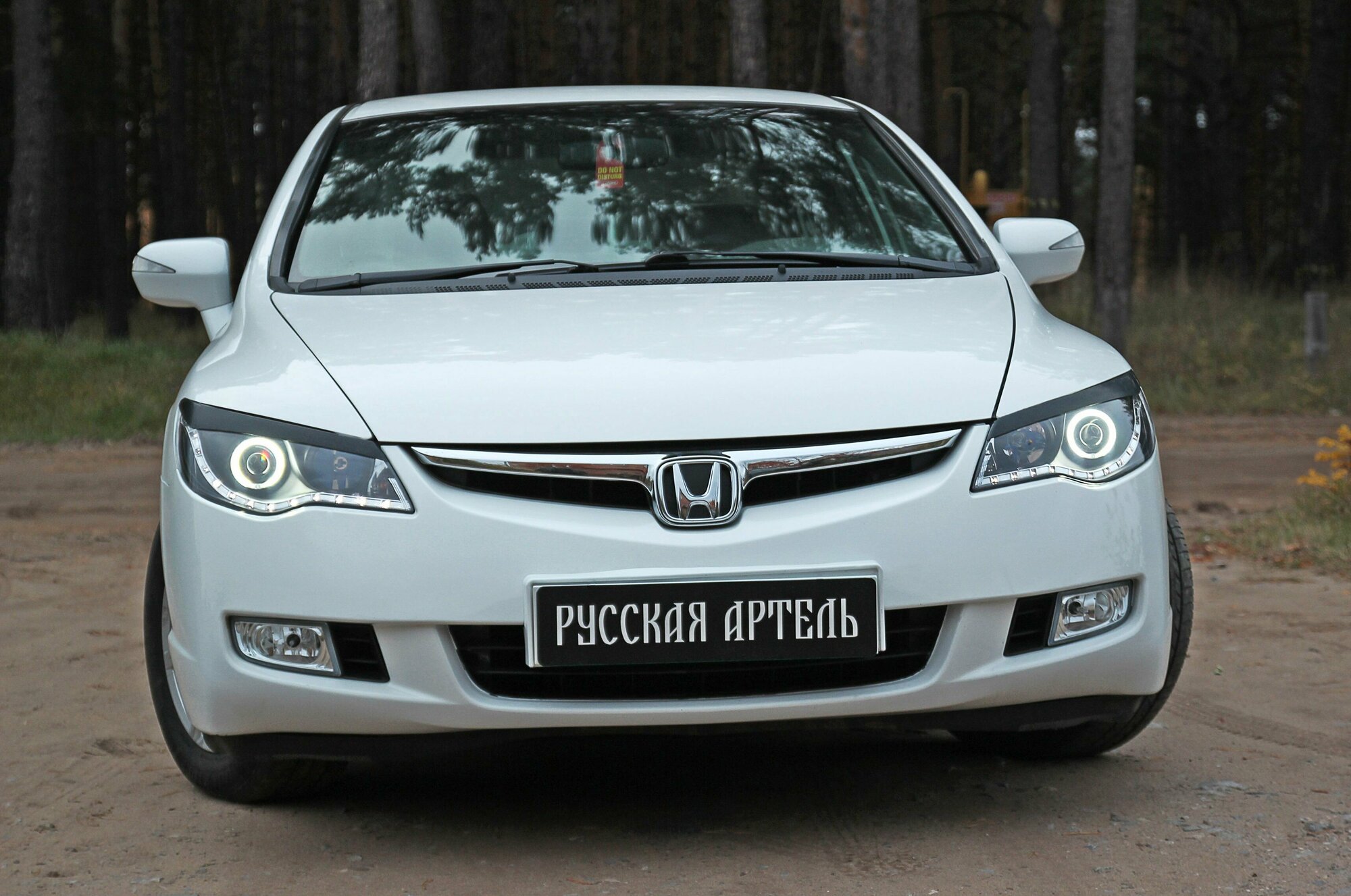 Реснички на фары для Honda Civic 2005-2008 — фото 3
