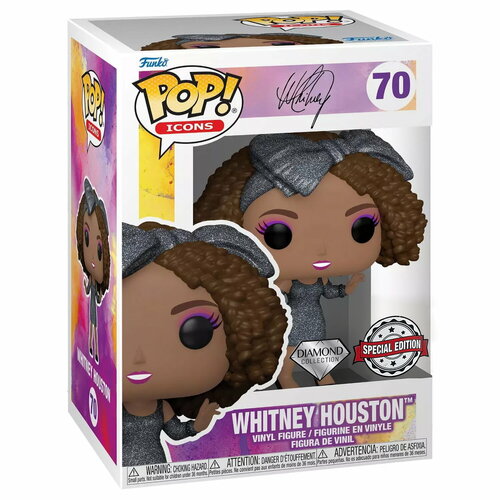 Фигурка Funko POP! Icons Whitney Houston How Will I Know (DGLT) (Exc) (70) 61355 фигурка funko pop icons уитни хьюстон whitney houston dglt exc как я узнаю how will i know 61355 9 5 см