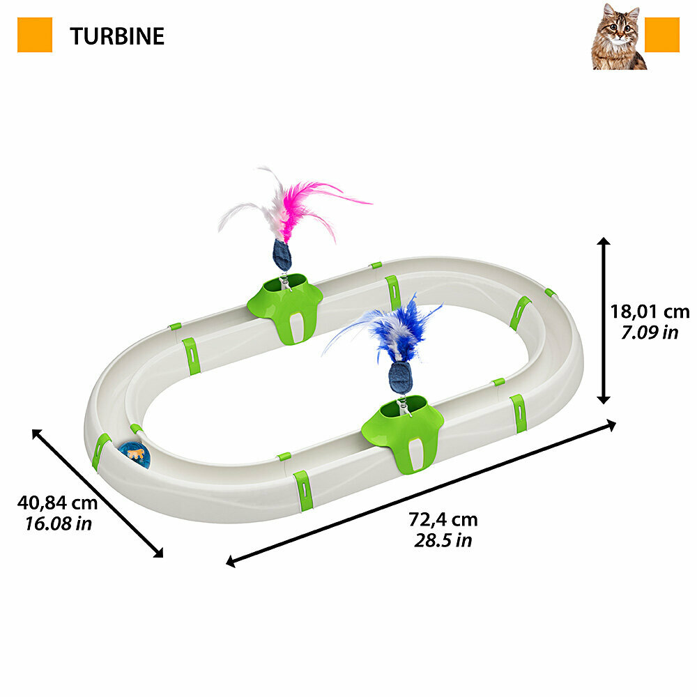 Ferplast интерактивная игрушка TURBINE для кошек (72х40х18 см) - фото №7