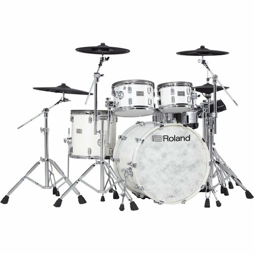 Электронные ударные установки Roland VAD706-1 + VAD706-2PW + KD-222-PW + DTS-30S серебристый