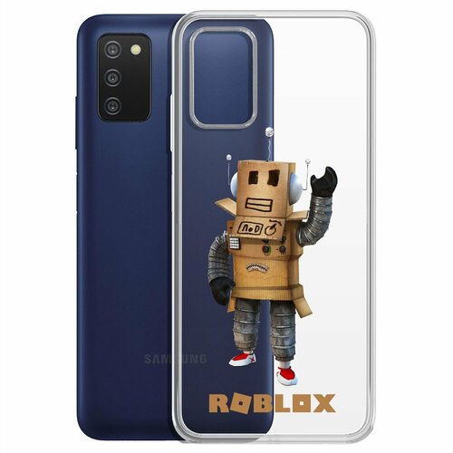 Чехол-накладка Krutoff Clear Case Roblox-Мистер Робот для Samsung Galaxy A03s (A037) чехол накладка krutoff clear case roblox мистер робот для samsung galaxy s22 ultra