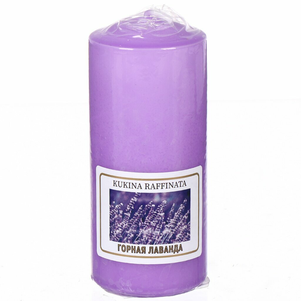 фото Свеча ароматическая, 12х5 см, столбик, Bartek Candles, Горная лаванда, 500039