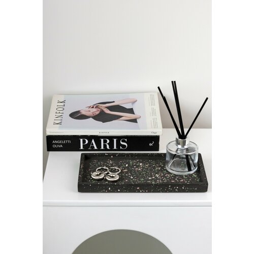 Декоративная подставка терраццо из гипса для интерьера