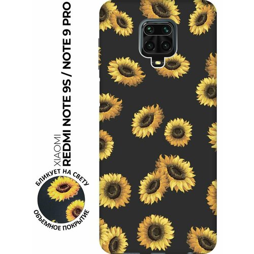 RE: PA Чехол - накладка Soft Sense для Xiaomi Redmi Note 9S / Note 9 Pro с 3D принтом Sunflowers черный re pa чехол накладка soft sense для xiaomi mi note 10 lite с 3d принтом sunflowers черный