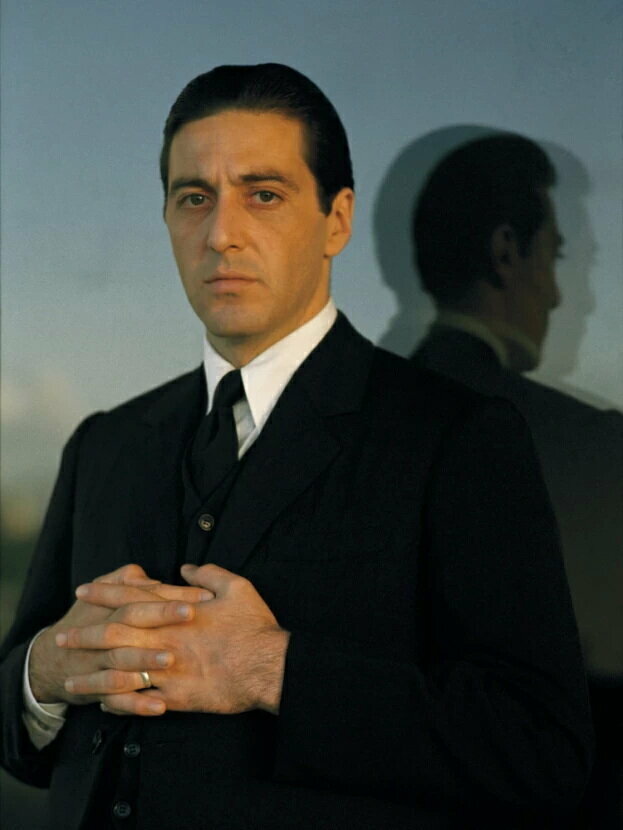 Плакат постер на холсте The Godfather/Крестный отец-Майкл Корлеоне/винтажный/ретро. Размер 21 х 30 см