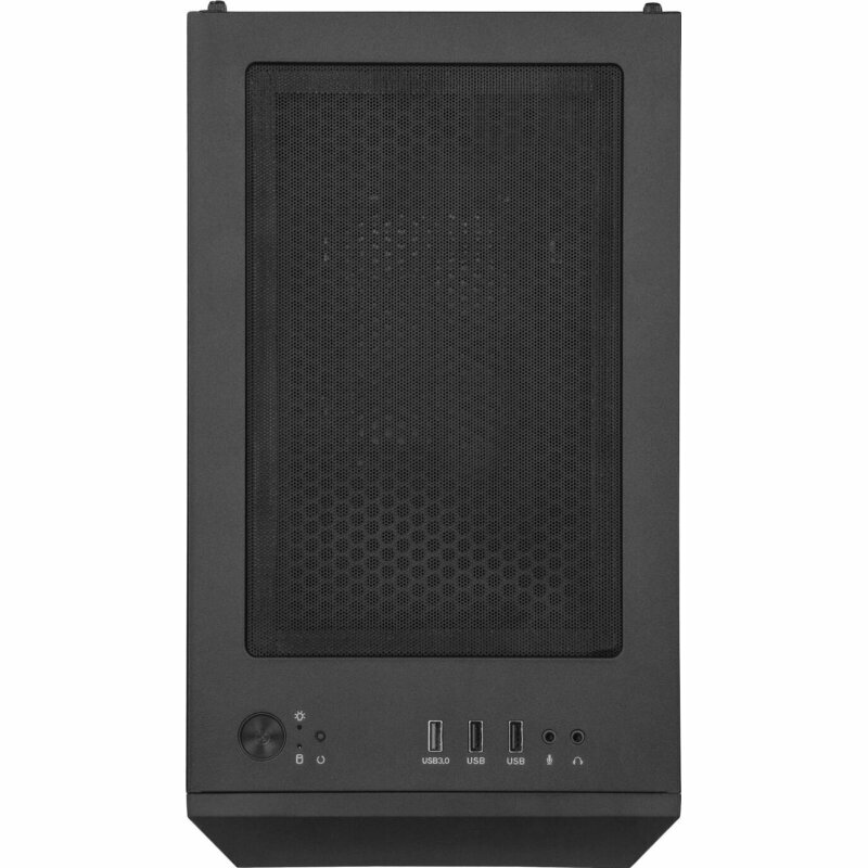 Корпус mATX SilverStone SST-FAH1MB-PRO черный, без БП, боковая панель из закаленного стекла, USB 3.0, 2*USB 2.0, audio - фото №5