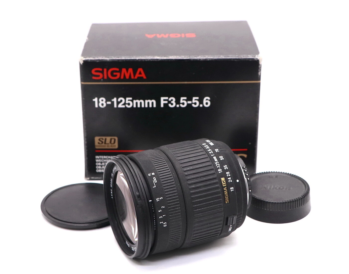 Sigma Zoom 18-125mm f/3.5-5.6 DC в упаковке