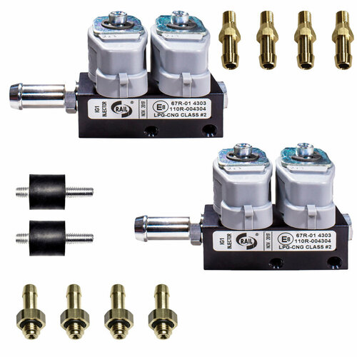 Газовые форсунки RAIL IG1 2 ом на 2 по 2 цилиндра /CC5/