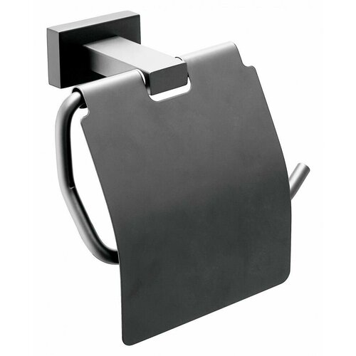 Держатель для туалетной бумаги из нерж стали с крышкой ViEiR 5009G Графит 1700₽