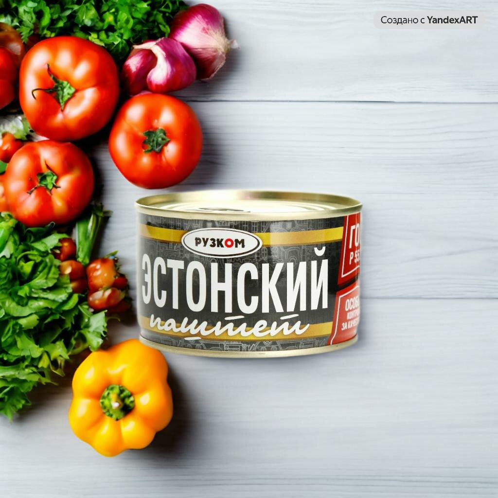 Паштет Эстонский "рузком" ГОСТ 230гр. 3шт.